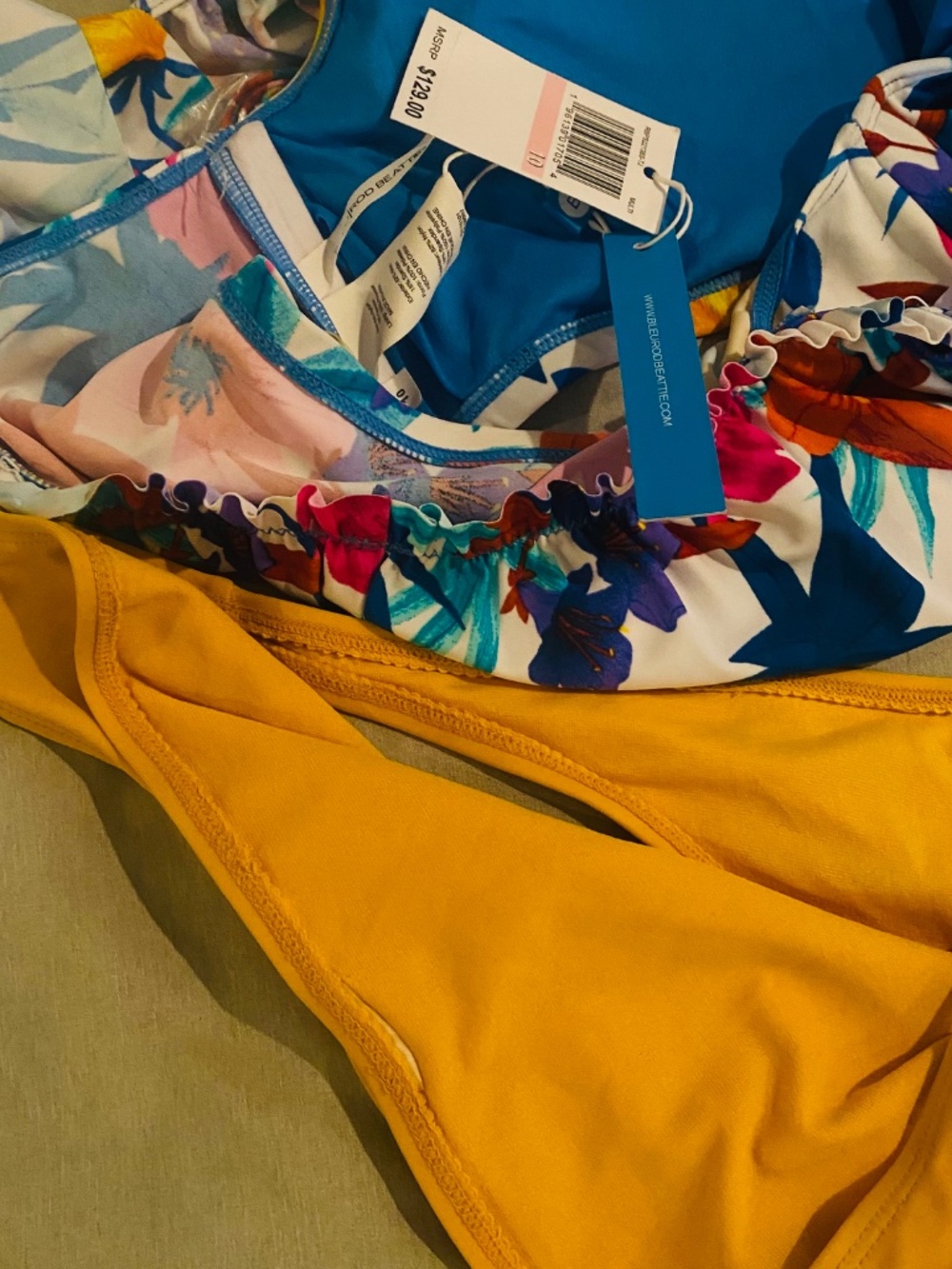 Bleu Rod Beattie Bikini Top floral size L - Picture 4 of 4